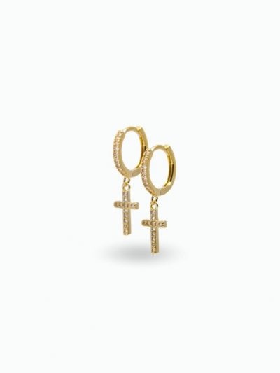 boucles d'oreilles créoles plaqué or