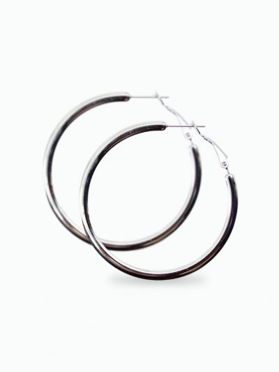 boucle d'oreille créole acier inoxydable