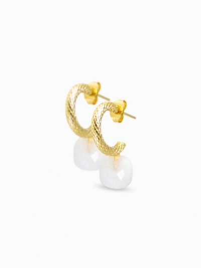 boucles d'oreilles pierre de lune