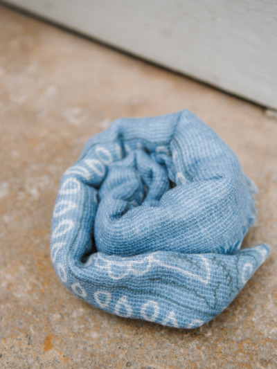 Bandana bleu clair