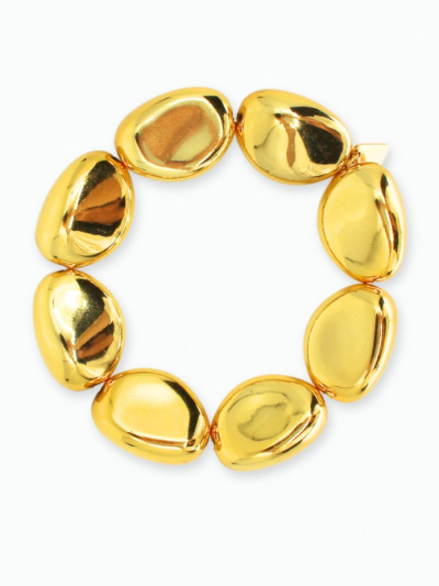 Gros bracelet doré
