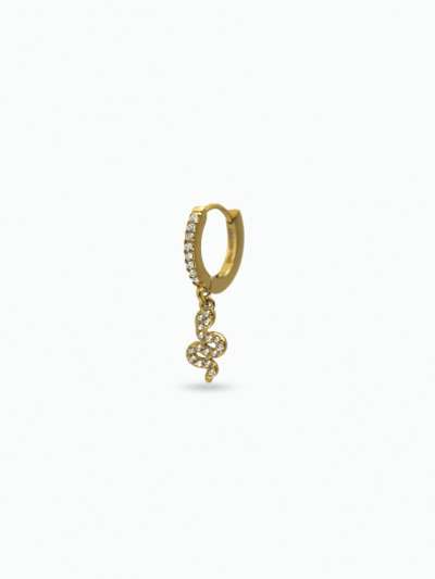 Boucles d'oreilles petit serpent