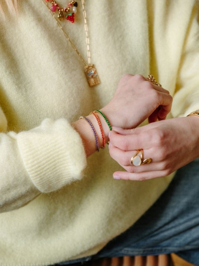 bracelet pierres multicolores