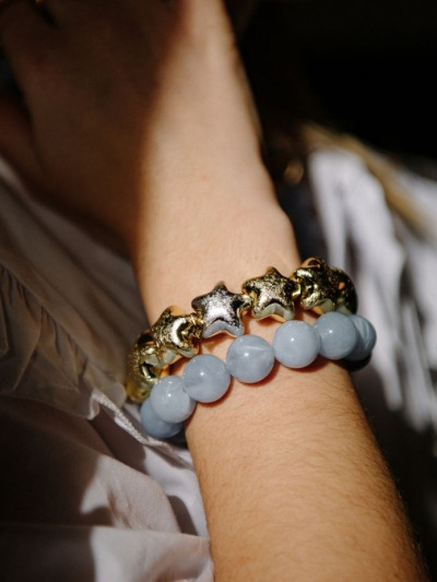 Bracelet strass élastique