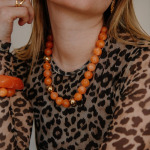 Collier grosses perles
