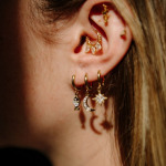 Boucles d'oreilles soleil et lune